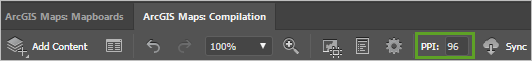 PPI setting on the navigation bar PPI setting on the navigation bar
